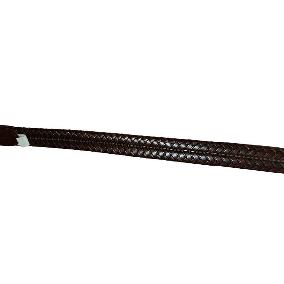 Fossil Mens Brown Woven Braided Leather Belt with Buckle Size‎ 36 - Picture 12 of 12